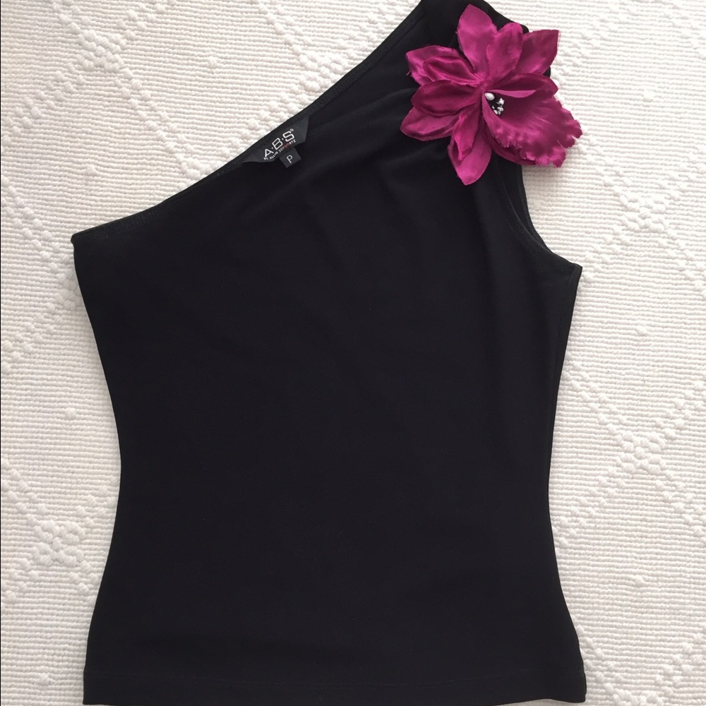 ABS by Allen Schwartz Petite Vintage Party Top XSP